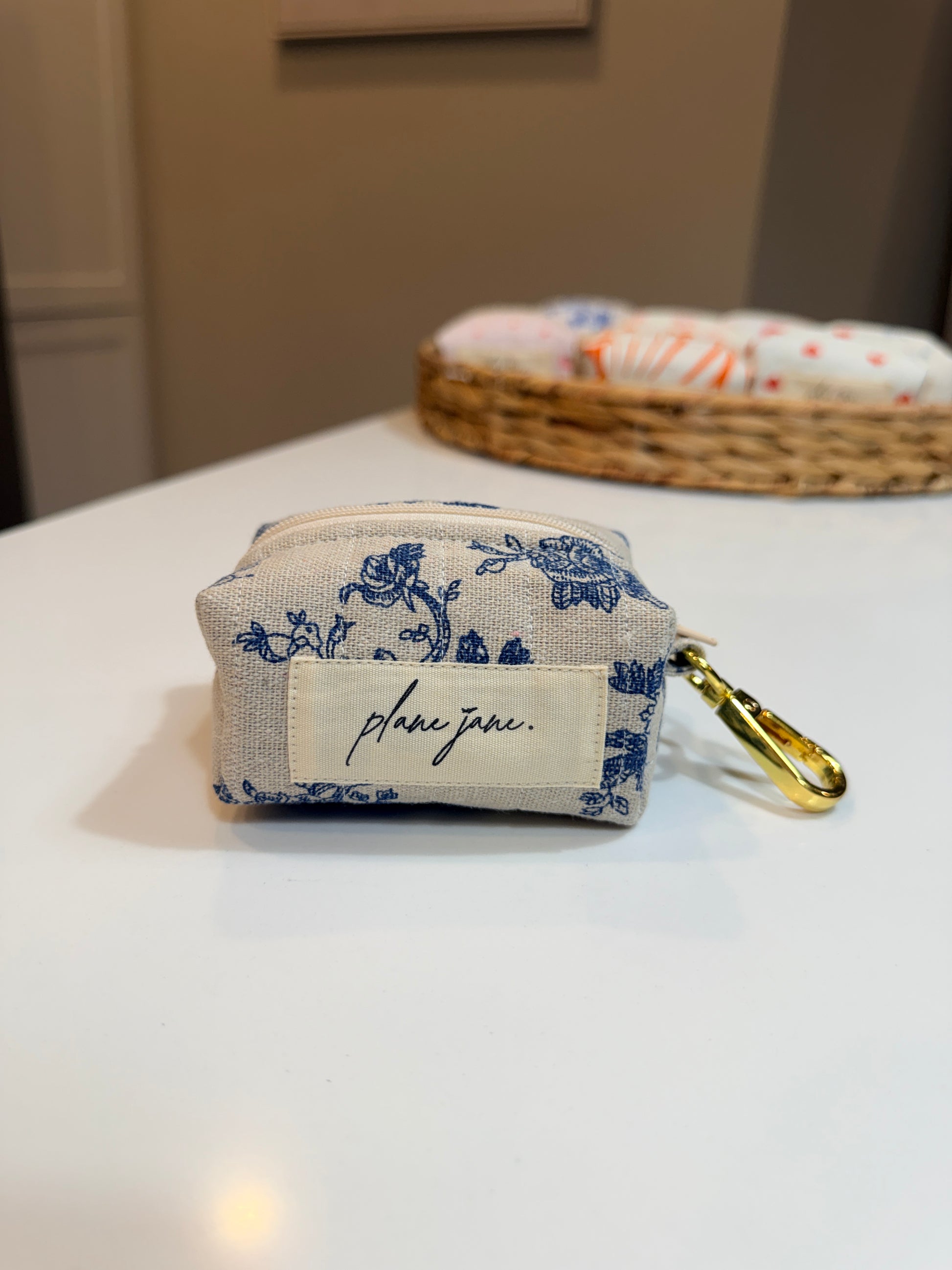 Vintage Paris Mini Carry On Pouch Keychain