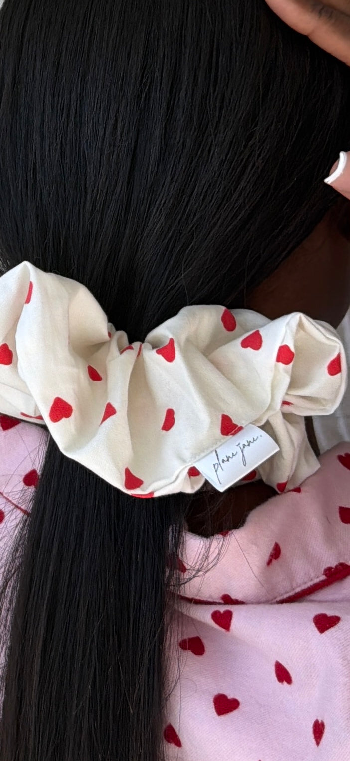 Red Hearts XL Scrunchie