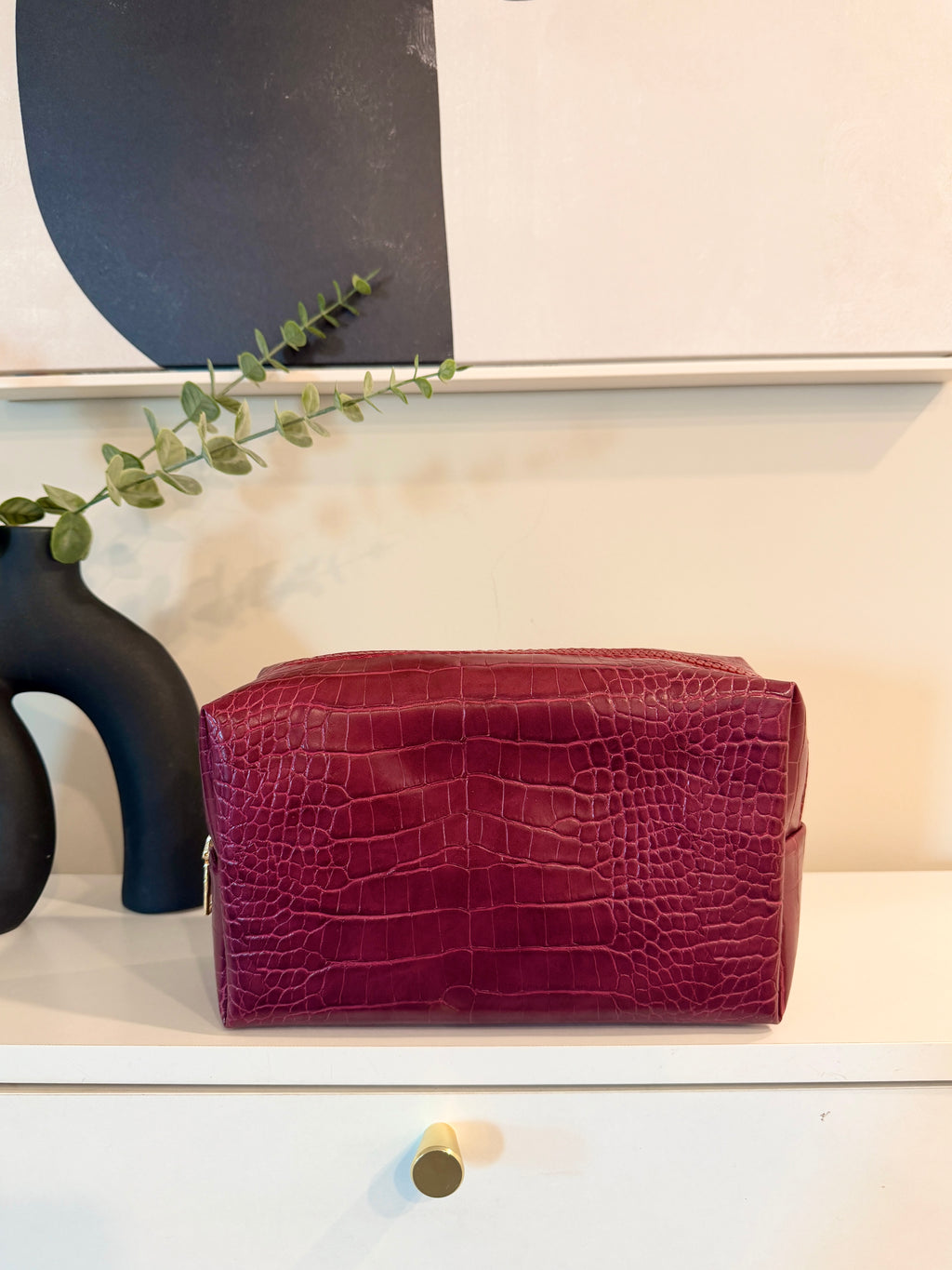 Burgundy Business Class Pouch